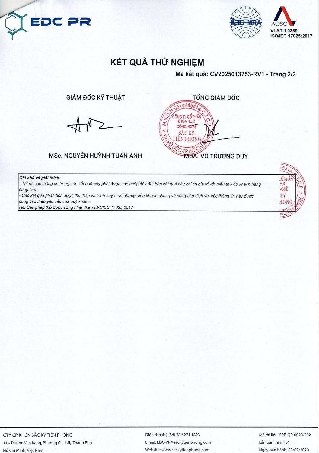 Kết quả kiểm định Bộ dụng cụ nấu ăn 22 món